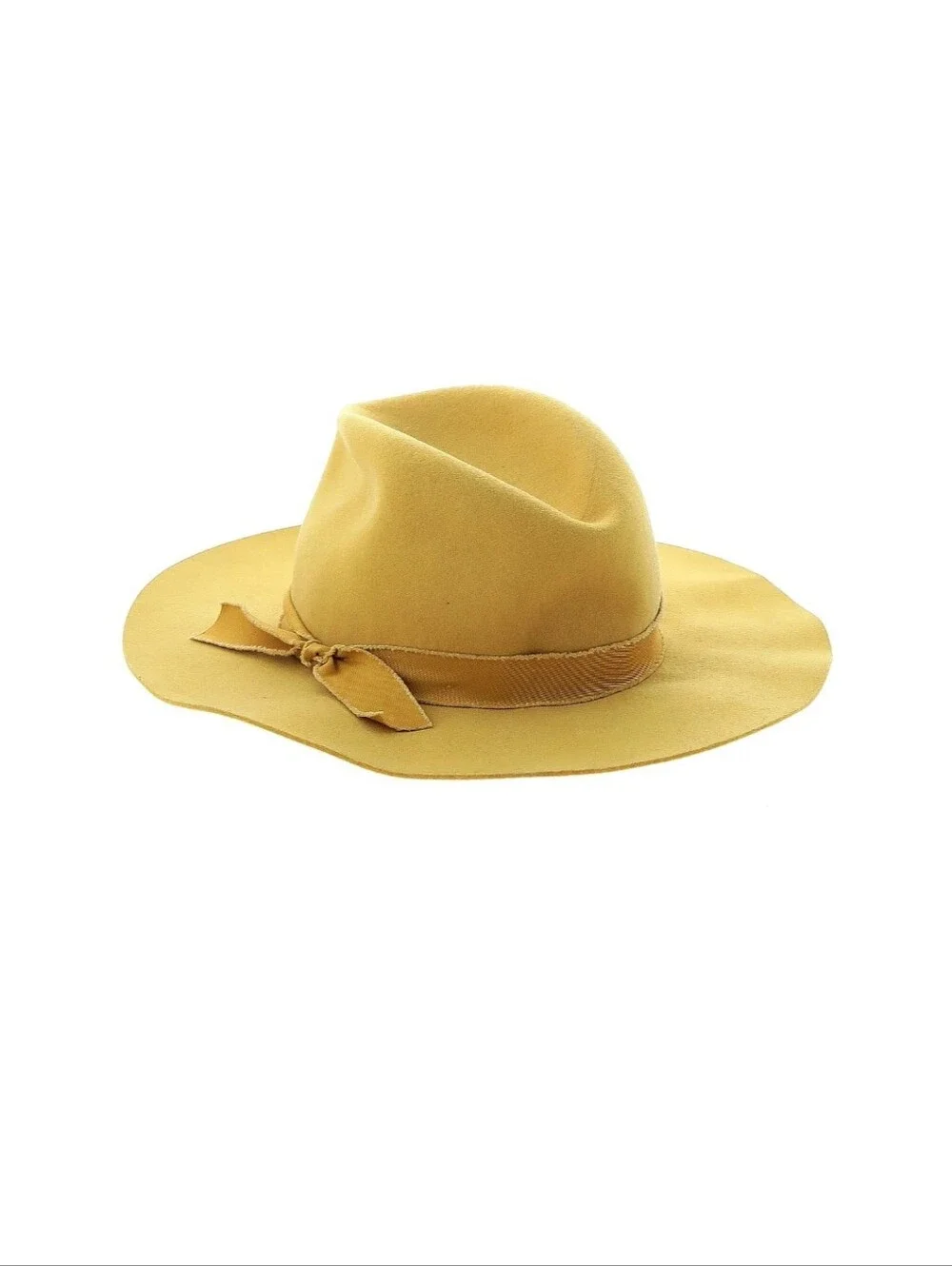 Olive & Pique Wool Felt  Wide Brim Floppy Panama Hat